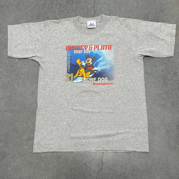Disneyland Resort Mickey & Pluto Surf Dog T Shirt - Picture 1 of 5